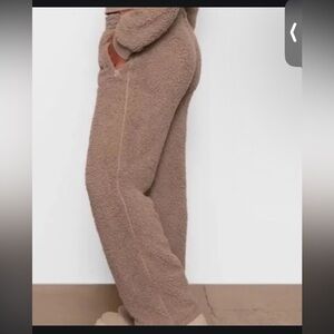 NEW SKIMS Cozy Brown Sherpa Pants